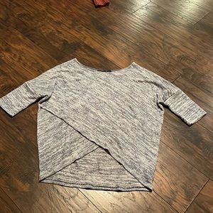 White House Black Market ladies size medium sparkly grey top great for holiday